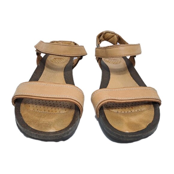 Teva Ysidro Women's 8 Universal Wedge Leather Strappy Sandals Stitch - Picture 2 of 10
